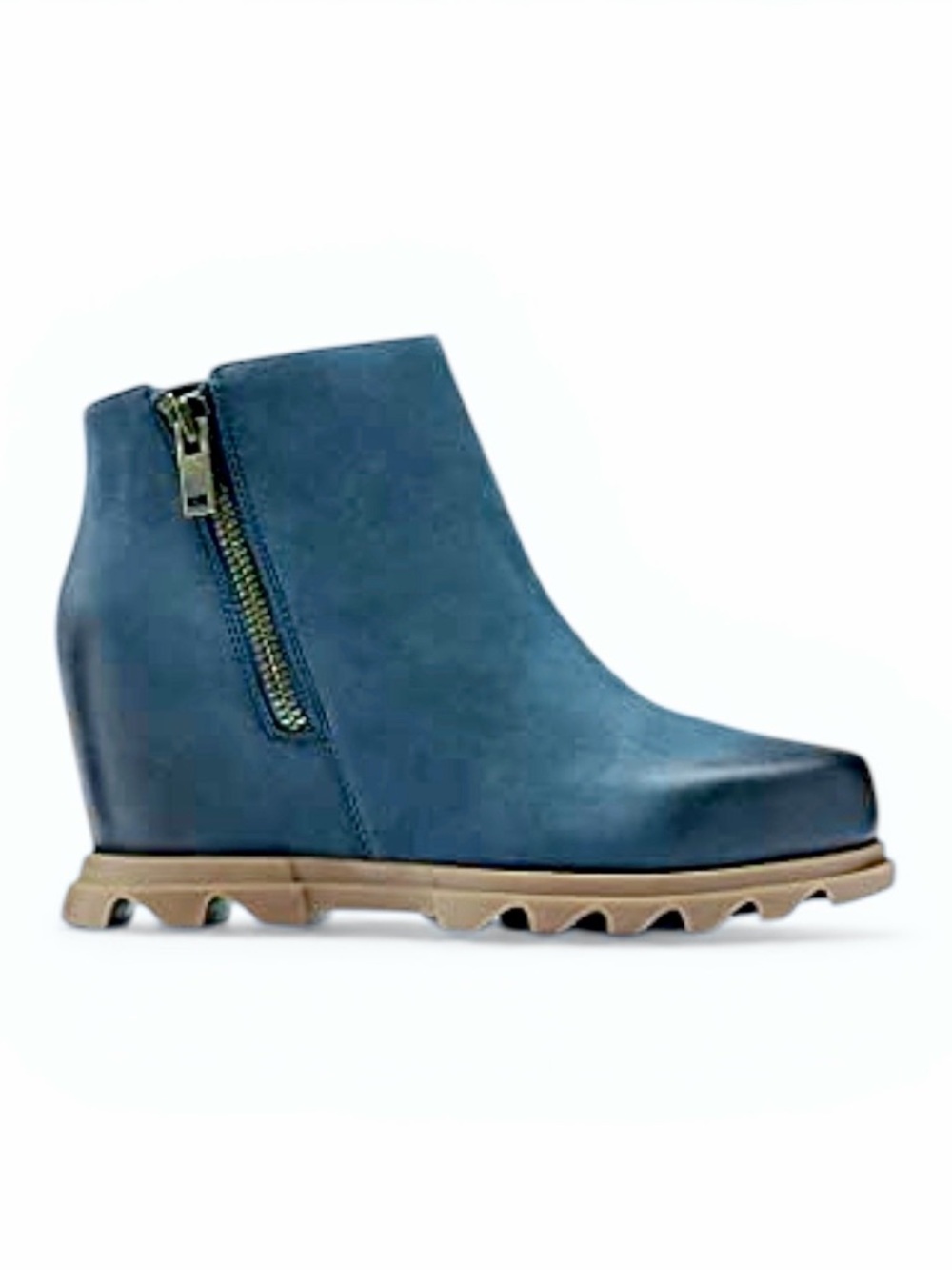 Sorel – Joan of Arctic Wedge III Waterproof Zip Ankle Booties Blue Gum – Sz. 8